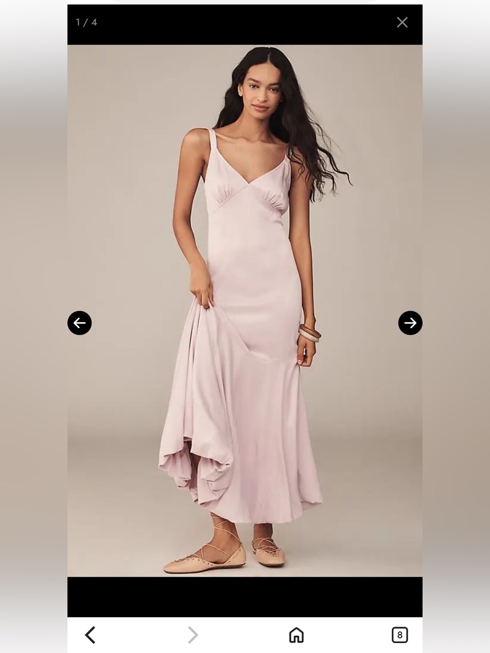Maeve Pastel Lilac Maxi Slip Dress